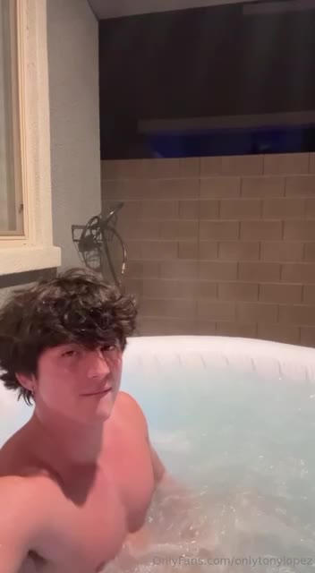 Tony lopez hot tub fun