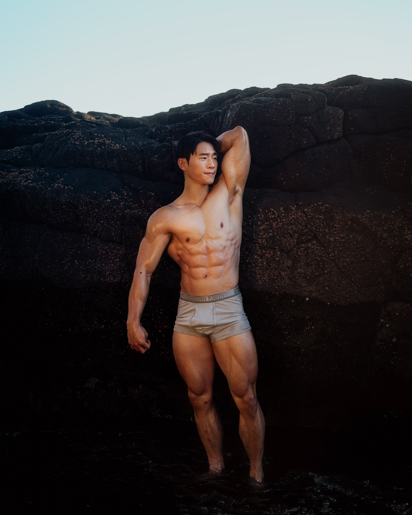 Exposed attractive handsome Swang anal play