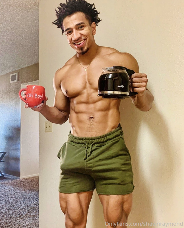 fitness coach Shawn Raymond afro