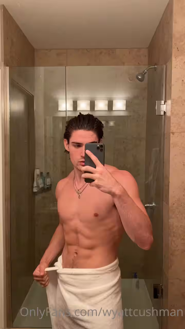enchanting jerking off abs Wyatt Cushman