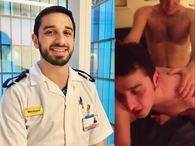 FAGGOT  Nurse is roughly used raw by various straight men and married men