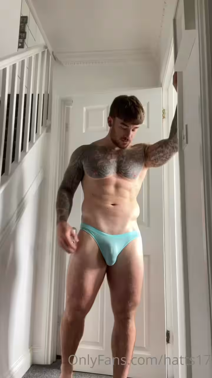 adorable masturbating personal trainer Chris Hatton nude cock
0