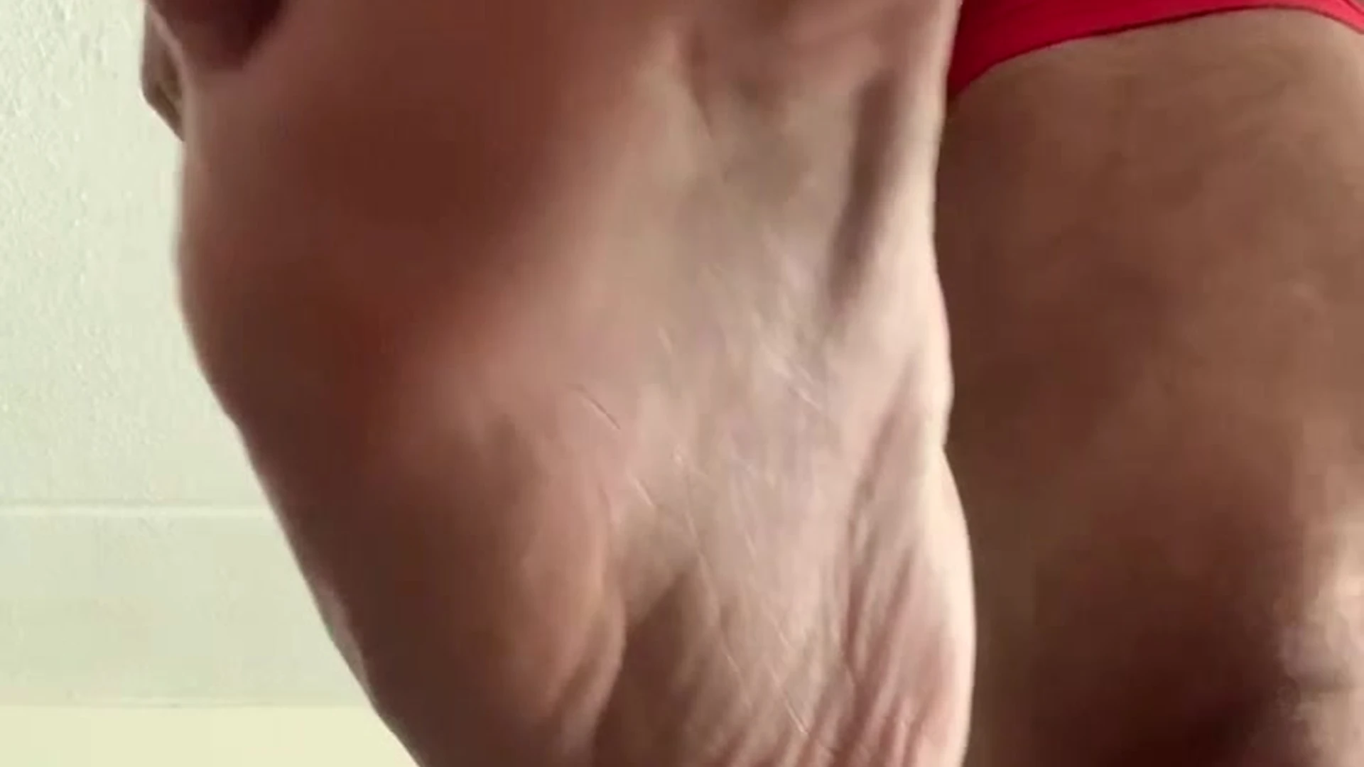 BABE playing with himself stud Samvass huge pecs
0