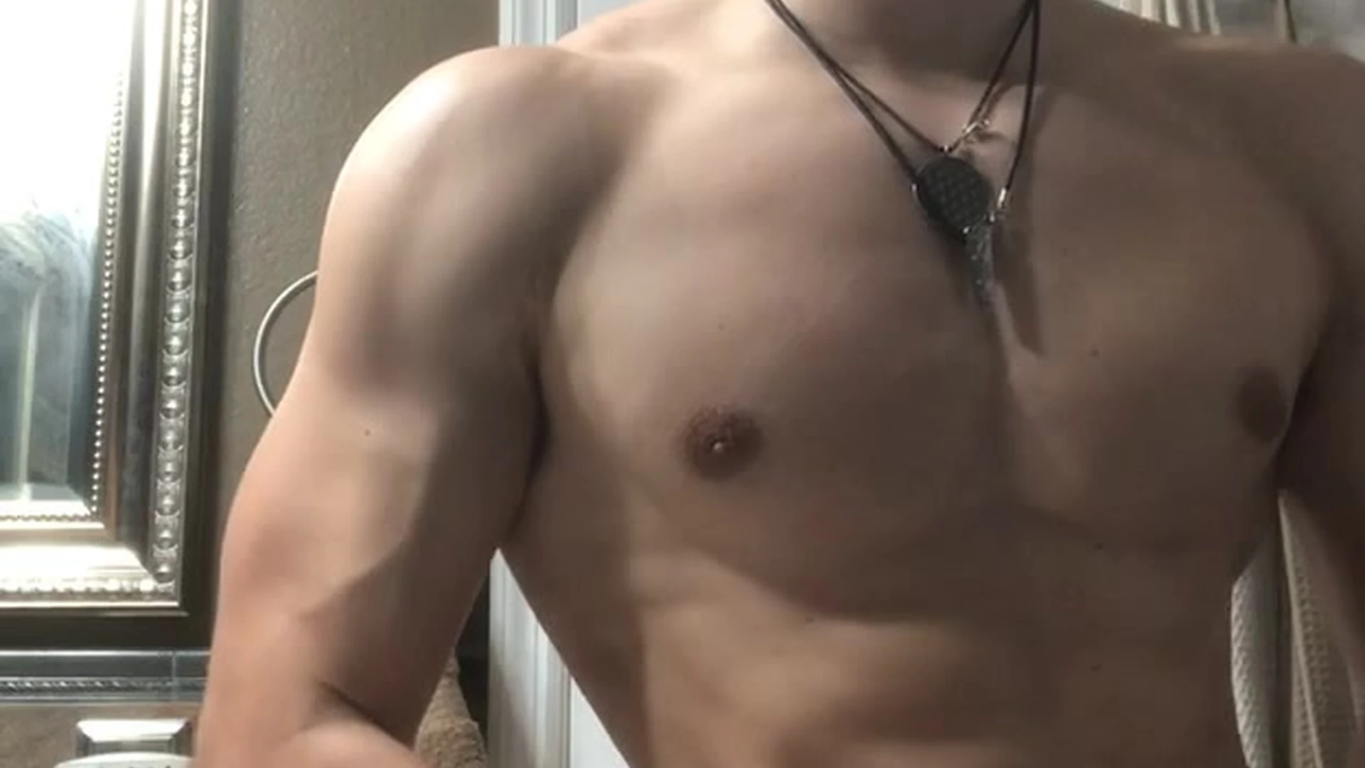 slut playing with himself tiktok star Chase Stobbe big pecs
0